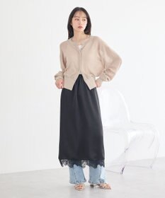 earth music&ecology サテンレーススカート