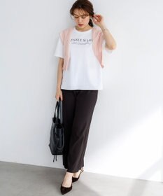 23区 L 【Lサイズ限定】レーヨンポリエステルストレッチ ニット パンツ
