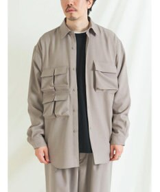 CRAFT STANDARD BOUTIQUE ポリエステルツイルポケッタブルシャツ