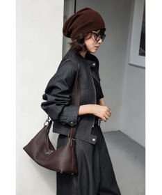 style code 【 通勤使用可能 】 牛革 細身シルエットショルダーバッグ