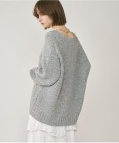 GRACE CONTINENTAL ラメ畦ニットトップ