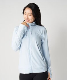 OP／FILA 【FILA】ラッシュガードブロックメッシュ スタンドカラージャケット