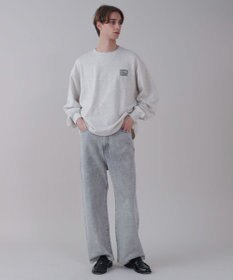 WEGO 【ユニセックス着用ITEM】ショートドロストワンポイント刺繍プルオーバー