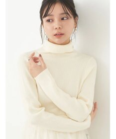 earth music&ecology やわらかタッチリブタートルネックプルオーバー