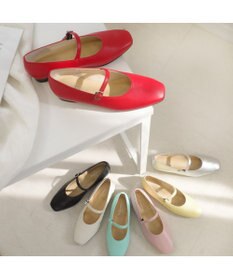 Pointer 日本製 本革ストラップ付きパンプス