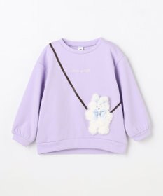 ANY KIDS アニマルポシェット 裏シャギー トレーナー