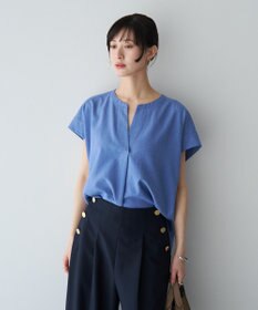 YECCA VECCA 【マシンウォッシャブル】サラサラスキッパーブラウス