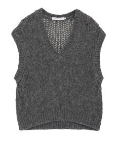 AMERICAN HOLIC 【選べる丈】甘編みニットベスト