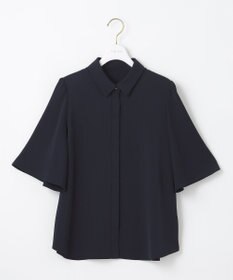 ANY SIS 【洗える】トロミシャツカラー ブラウス