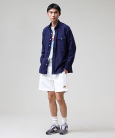 J.PRESS MEN 【J.PRESS ORIGINALS】【UNISEX】Cotton Silk Yarn Dyed Twill B.D. Shirts / Baggy-Fit