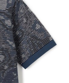 JOSEPH HOMME オリエンタルブラインドジャガード　クルーネック半袖ニットTEE