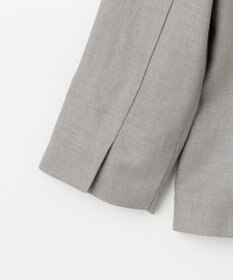 J.PRESS LADIES 【セットアップ対応・洗える・UVケア・速乾】 OXIJEWELストレッチ ノーカラー ジャケット