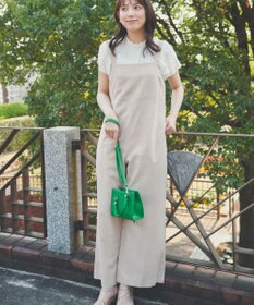 Feroux 【洗える】バックリボン オールインワン