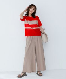 uncrave コットンリネンボイル ワイドパンツ