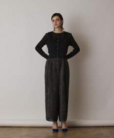 GRACE CONTINENTAL ラメリブシアーニットカーディガン