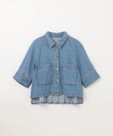 GRACE CONTINENTAL バックタックデニムシャツ