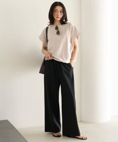 UNFILO L フレンチスリーブ ドロストTシャツ