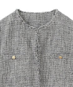 YECCA VECCA 金釦ツイードジャケット