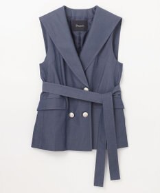 GRACE CONTINENTAL セーラーカラーサテンベスト