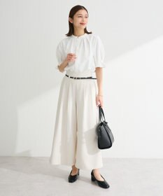 Green Parks タックショートスリーブブラウス