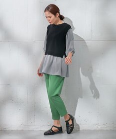 ANY 【UVケア/接触冷感/ウエストゴム】イージケア美脚パンツ テーパード