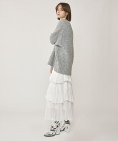 GRACE CONTINENTAL ラメ畦ニットトップ