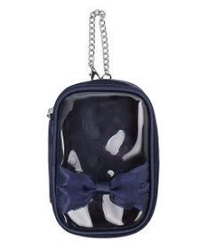 WEGO 【痛バ＆推し活グッズ】ダブルリボンサテンぬいポーチ