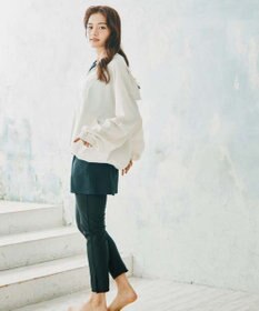 San-ai Resort（三愛水着楽園） 【WEB限定】ポケット付きハーフジップラッシュパーカー＋リブタンキニ水着+レギンス5点セット【Beach Queen（ビーチクイーン）】