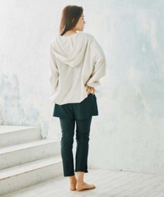 San-ai Resort（三愛水着楽園） 【WEB限定】ポケット付きハーフジップラッシュパーカー＋リブタンキニ水着+レギンス5点セット【Beach Queen（ビーチクイーン）】