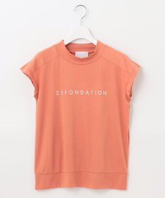 23区GOLF 【23Fondation/WOMEN】フレンチスリーブ ロゴトップス