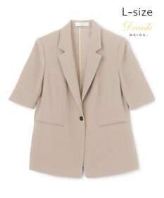 BEIGE， 【Lsize・セットアップ対応】CINDY / ハーフスリーブジャケット