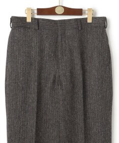 J.PRESS MEN 【J.PRESS ORIGINALS】Lambs Tweed New Piped Stem Slacks / Big Back Belt / Japan Made