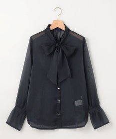 組曲 シャイニーオーガン ボウタイ付きブラウス