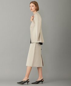 ICB 【洗える】シンセティックヤーンスムース ニットジャケット