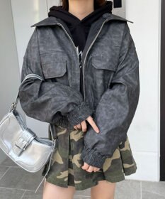 WEGO PUショートブルゾン