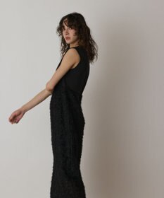 GRACE CONTINENTAL フェザー刺繍コンビワンピース