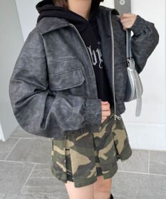 WEGO PUショートブルゾン