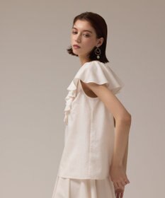 GRACE CONTINENTAL フリルカラートップ