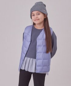 UNFILO 【120-150cm】TAION Vネック ダウンベスト(UNISEX)