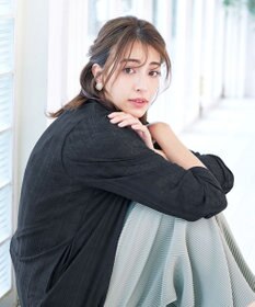 Tiaclasse 【吸水速乾・UVケア・洗える】ランダムリブカットソーカーディガン