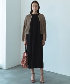 自由区 【カトリエムブーケ】Texture cardigan フリルショートカーディガン