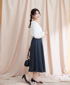 Tiaclasse フレアツイードスカート