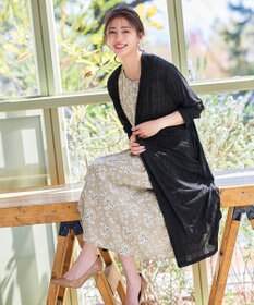 Tiaclasse 【吸水速乾・UVケア・洗える】ランダムリブカットソーカーディガン