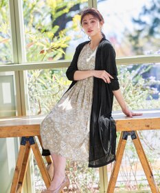 Tiaclasse 【吸水速乾・UVケア・洗える】ランダムリブカットソーカーディガン