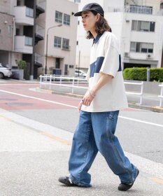 WEGO ワンポイントカラーブロックプルオーバー