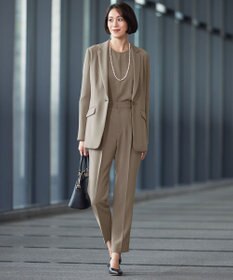 自由区 L 【17号サイズまで展開・カタログ掲載・セットアップ対応】トリアセダブルクロス ブラウス