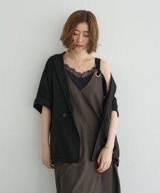 YECCA VECCA ベルトストラップサロペット