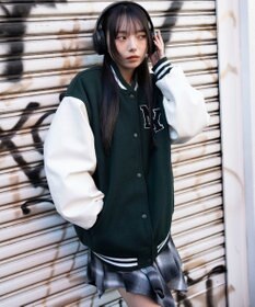 WEGO 2WAYフード付きビッグスタジャン