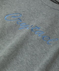 YECCA VECCA 刺繍ロゴニット