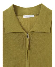Green Parks ５分袖衿付きＺｉｐプルオーバー